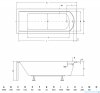Besco Shea 150x70 wanna prostokątna #WAS-150-PK